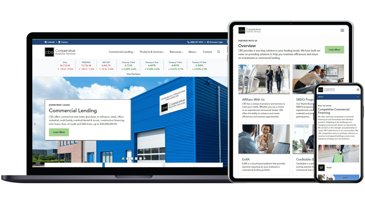 Cooperative Business Services site preview