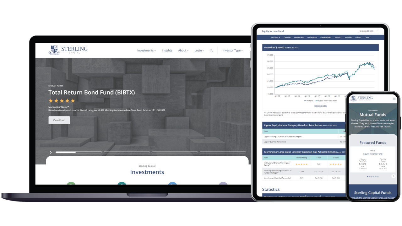 Sterling Capital site preview